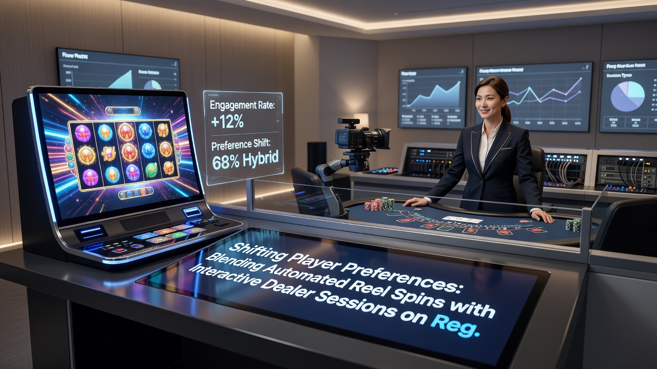 Mobile Nutzer bei der Kombination von Slot-Automatisierung und Live-Dealer-Interaktion
